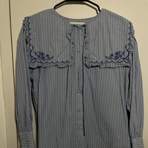 Damson Madder Nordine Square Collar Blouse - UK 8 - Picture 5 of 5